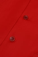 Load image into Gallery viewer, Red Single Breasted Shawl Lapel Men's Suit Vest