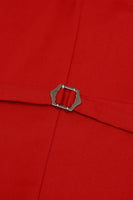 Load image into Gallery viewer, Red Single Breasted Shawl Lapel Men's Suit Vest