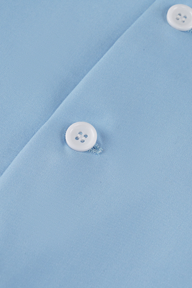 Load image into Gallery viewer, Light Blue Single Breasted Shawl Lapel Men's Suit Vest