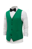 Load image into Gallery viewer, Green Single Breasted Shawl Lapel Men's Suit Vest