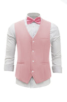 Load image into Gallery viewer, Pink Single Breasted Shawl Lapel Men's Suit Vest
