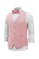 Load image into Gallery viewer, Pink Single Breasted Shawl Lapel Men's Suit Vest