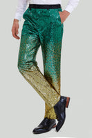 Load image into Gallery viewer, Gold Green Men's 2 Piece Notched Lapel Sequins Suits