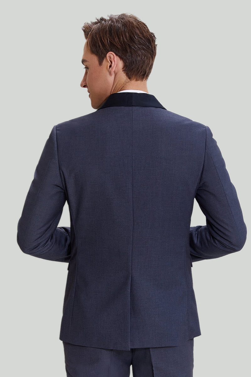 Load image into Gallery viewer, Men's Grey 3 Piece One Button Tuxedo