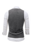 Load image into Gallery viewer, Black Single Breasted Shawl Lapel Men's Suit Vest