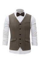 Load image into Gallery viewer, Black Single Breasted Shawl Lapel Men's Suit Vest