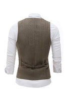 Load image into Gallery viewer, Black Single Breasted Shawl Lapel Men's Suit Vest