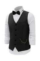 Load image into Gallery viewer, Burgundy Shawl Lapel Single Breasted Men's Suit Vest