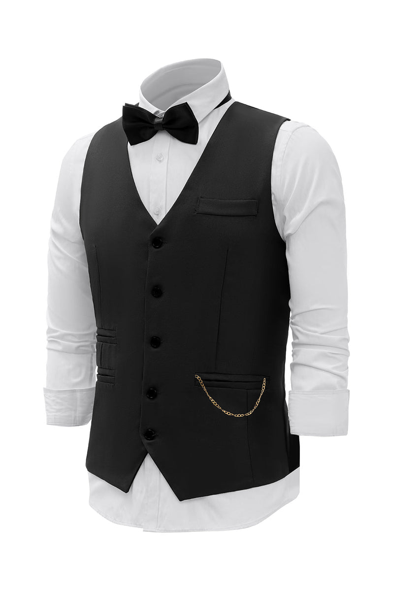 Load image into Gallery viewer, Burgundy Shawl Lapel Single Breasted Men's Suit Vest