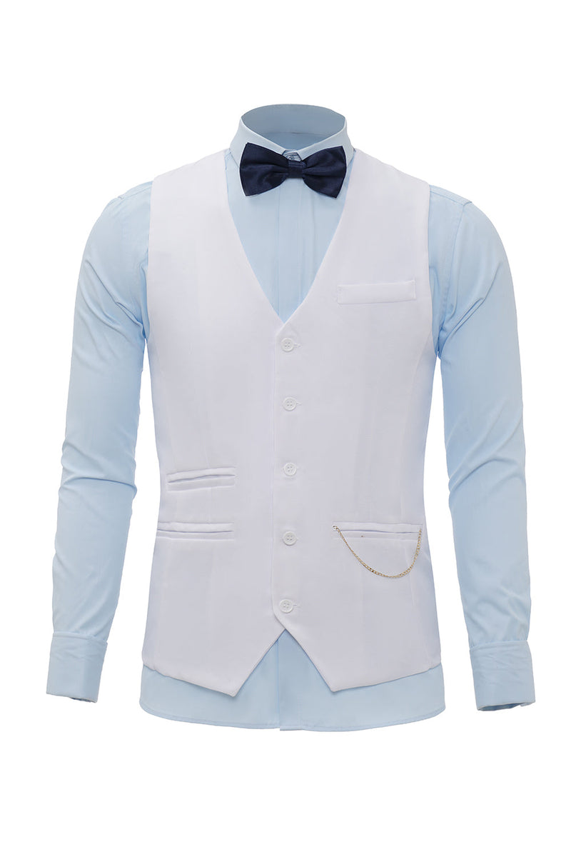 Load image into Gallery viewer, Burgundy Shawl Lapel Single Breasted Men's Suit Vest