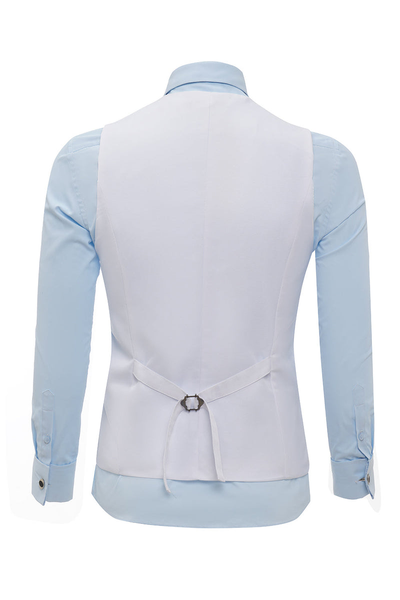 Load image into Gallery viewer, Burgundy Shawl Lapel Single Breasted Men's Suit Vest