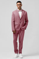 Load image into Gallery viewer, Peak Lapel Grey Green Single Breasted 2 Pieces Men's Suits