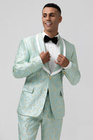 Load image into Gallery viewer, Mint Shawl Lapel One Button 2 Pieces Men's Suits