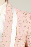 Load image into Gallery viewer, Mint Shawl Lapel One Button Jacquard Men's Prom Suits