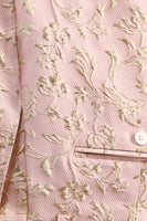 Load image into Gallery viewer, Mint Shawl Lapel One Button Jacquard Men's Prom Suits