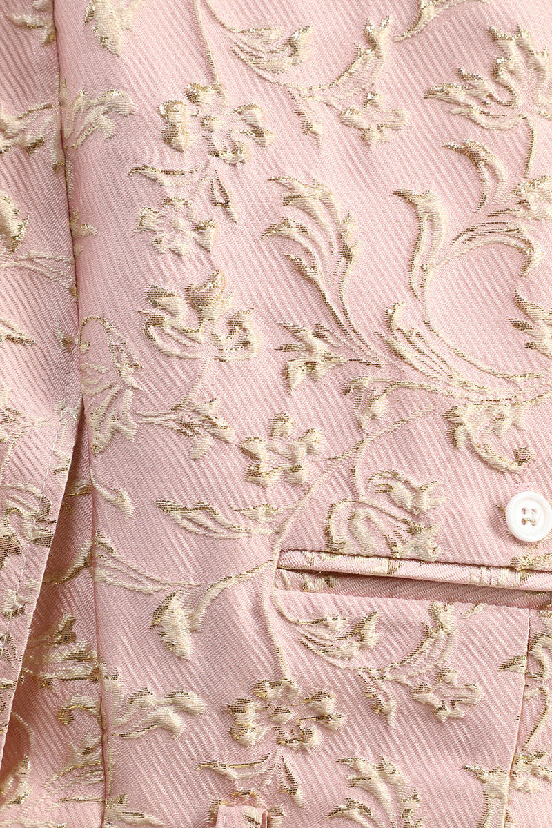 Load image into Gallery viewer, Mint Shawl Lapel One Button Jacquard Men's Prom Suits