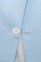 Load image into Gallery viewer, Light Blue Peak Lapel 2 Piece Men's Prom Suits