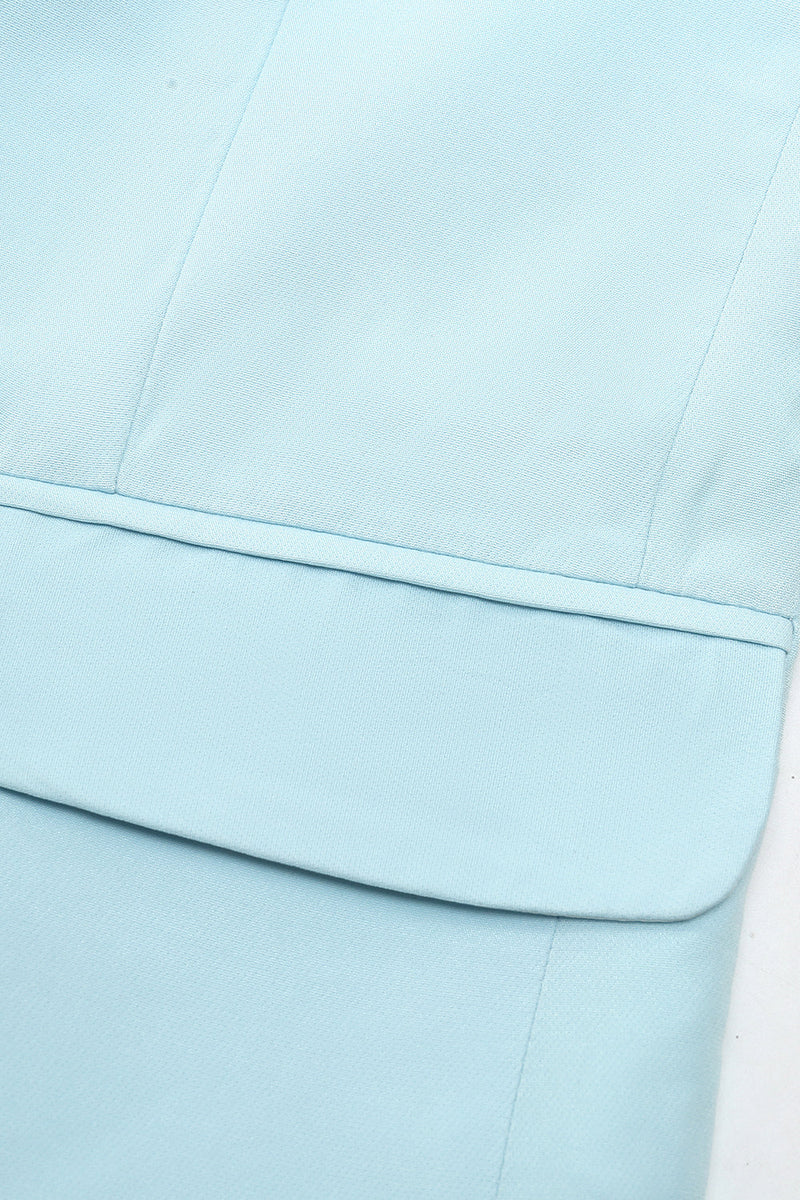 Load image into Gallery viewer, 2 Piece Light Blue Notched Lapel Men's Prom Suits