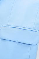 Load image into Gallery viewer, Peak Lapel Single Breasted Sky Blue Men's Prom Suits
