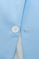 Load image into Gallery viewer, Peak Lapel Single Breasted Sky Blue Men's Prom Suits