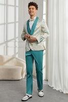 Load image into Gallery viewer, Shawl Lapel One Button Light Green 3 Piece Men's Homecoming Suits
