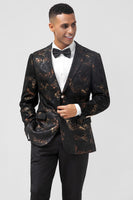 Load image into Gallery viewer, Single Breasted Black Notch Lapel Men's Blazer
