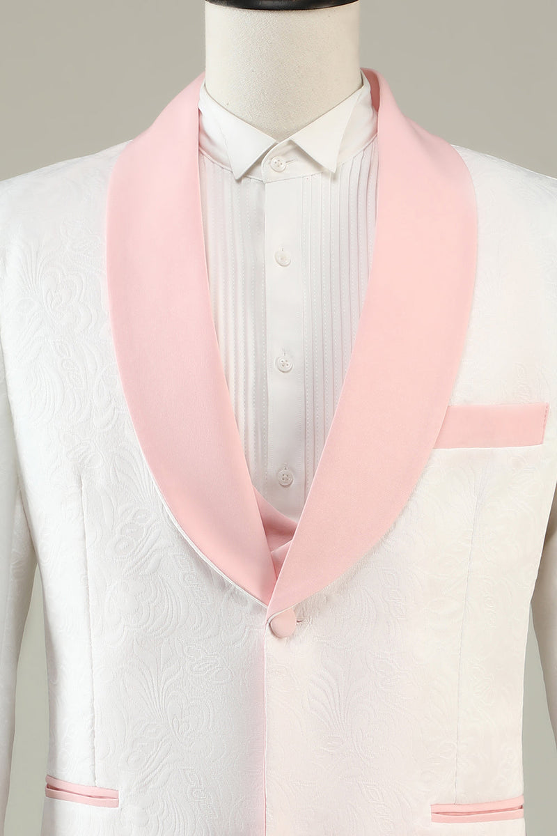 Load image into Gallery viewer, Light Pink Shawl Lapel 3 Piece Men's Prom Suits