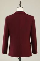 Load image into Gallery viewer, Burgundy Peak Lapel 3 Piece Men's Prom Suits