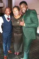 Load image into Gallery viewer, Notched Lapel Dark Green 3 Pieces Men's Prom Suits