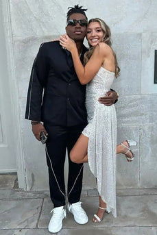 Black 2 Pieces Slim Fit Notched Lapel Men's Prom Suits