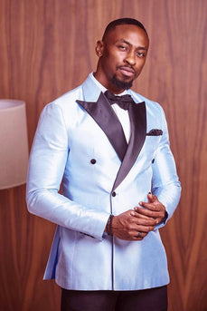 Peaked Lapel 2 Pieces Slim Fit White Men's Prom Suits