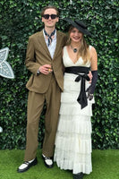 Load image into Gallery viewer, Army Green 2 Piece Notched Lapel Men's Prom Suits