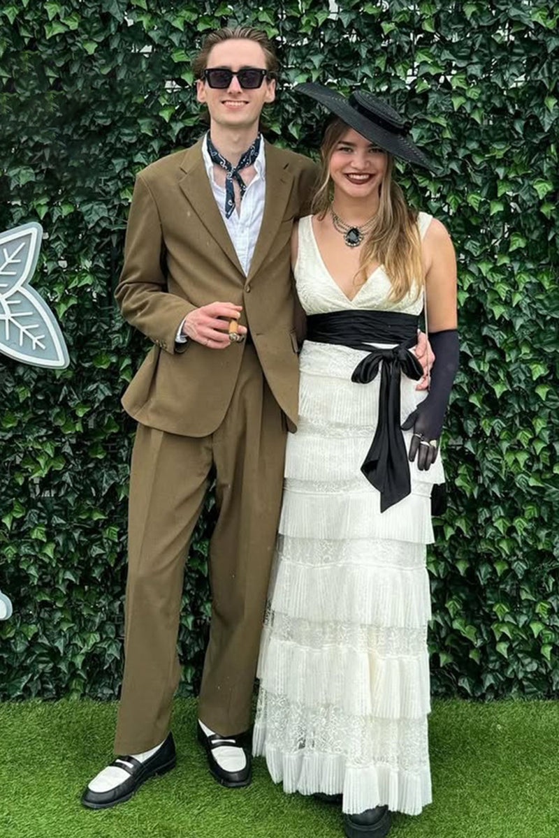 Load image into Gallery viewer, Army Green 2 Piece Notched Lapel Men's Prom Suits