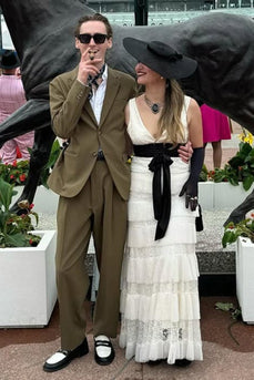 Army Green 2 Piece Notched Lapel Men's Prom Suits