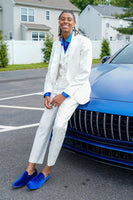 Load image into Gallery viewer, Shawl Lapel 3 Pieces White Men's Prom Suits