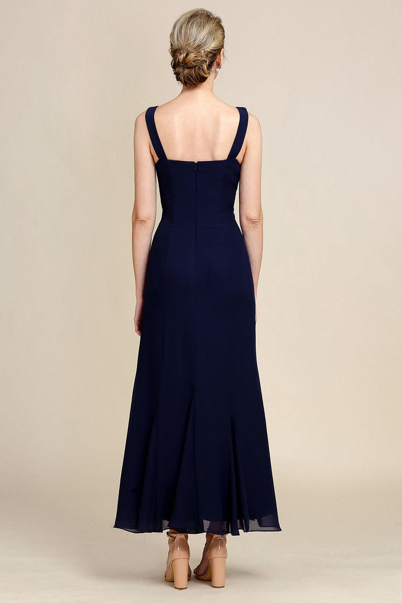 Load image into Gallery viewer, Navy Two Piece Sparkly Beaded Mother of the Bride Dress