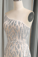 Load image into Gallery viewer, Green Mermaid One Shoulder Sequin Long Prom Dress