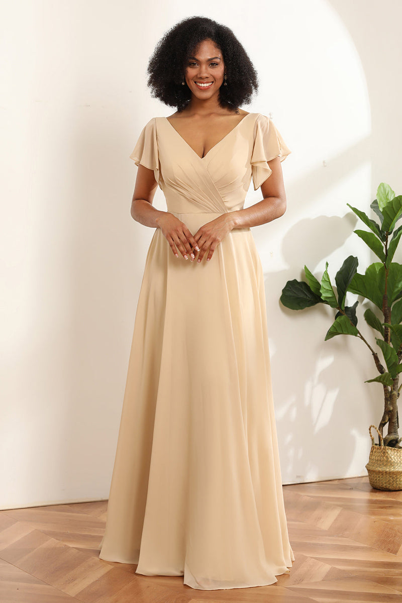Chiffon bridesmaid clearance