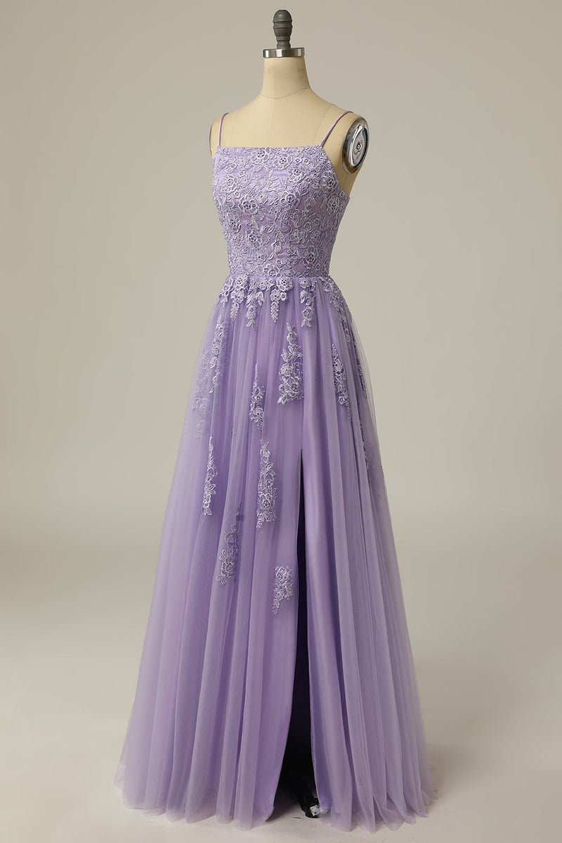 Purple Strapless Long Prom Dress Formal Gown Y2846