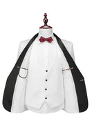 Load image into Gallery viewer, Shawl Lapel White Three-Piece Men's Suits
