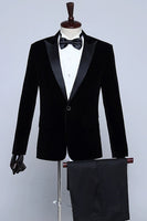 Load image into Gallery viewer, Black Velvet Men's Tuxedo for Party