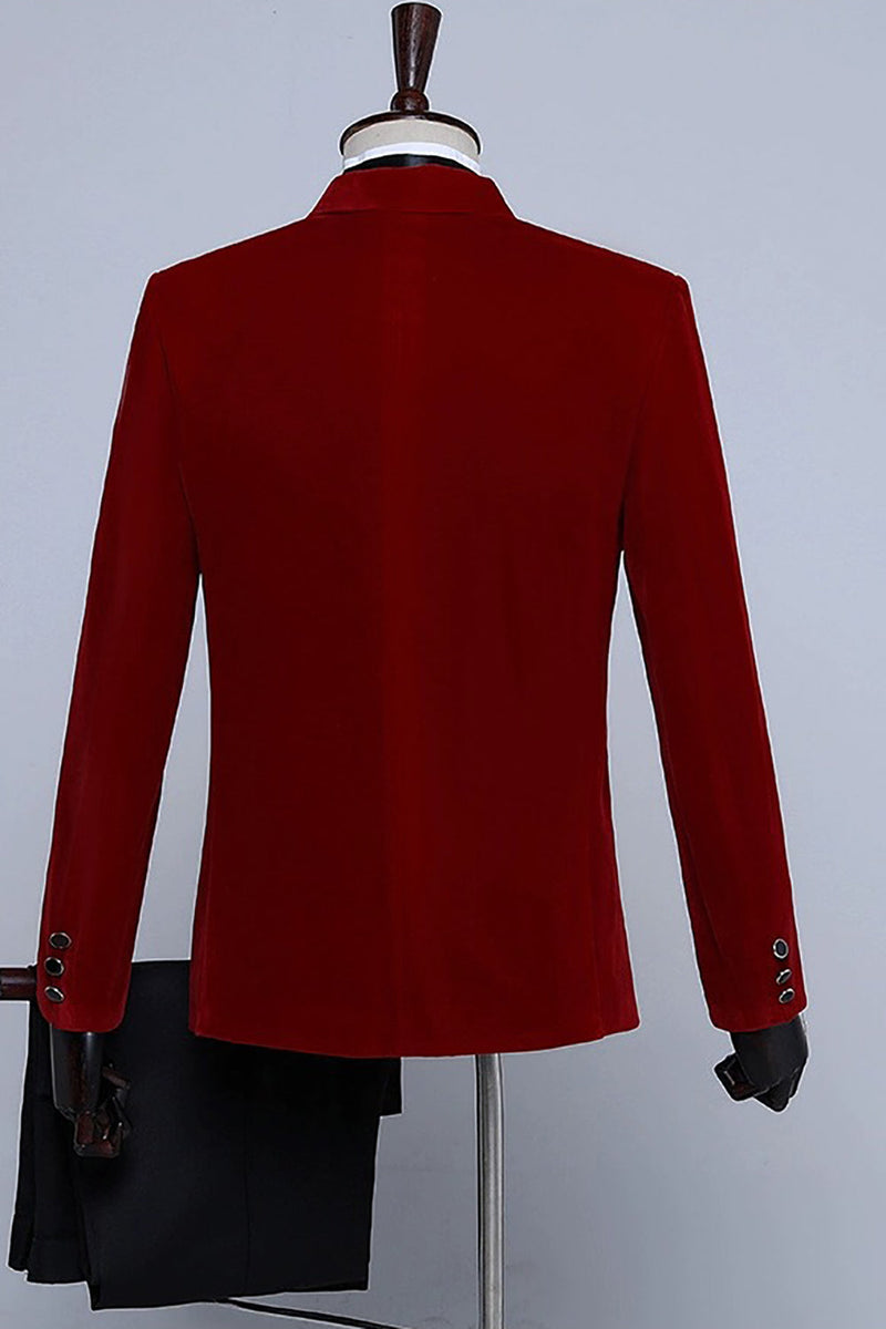 Load image into Gallery viewer, Black Velvet Men's Tuxedo for Party