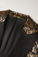 Load image into Gallery viewer, Golden Sequins Men's Blazer