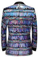 Load image into Gallery viewer, Glitter Golden Sequins Men's Blazer