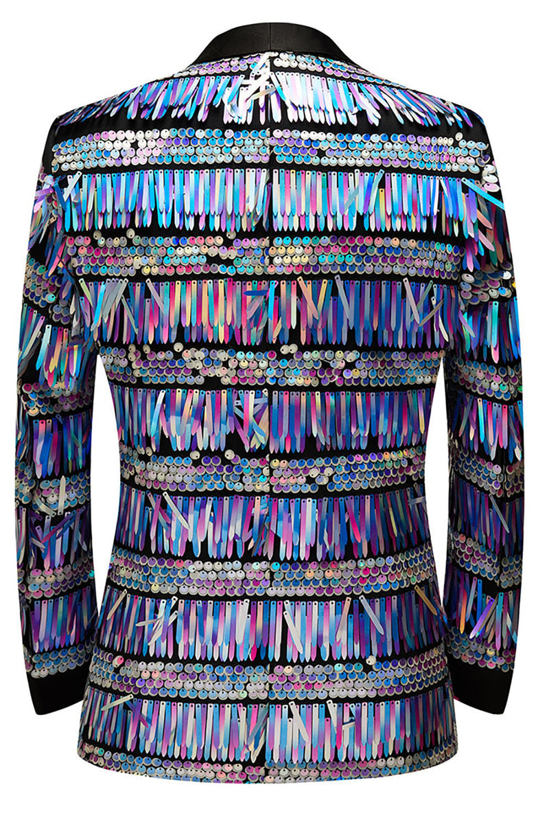 Load image into Gallery viewer, Glitter Golden Sequins Men's Blazer