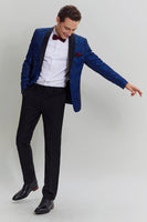 Load image into Gallery viewer, Royal Blue Shawl Lapel 2 Piece Slim fit Men's Suit