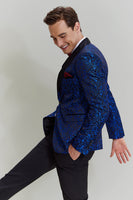 Load image into Gallery viewer, Royal Blue Shawl Lapel 2 Piece Slim fit Men's Suit