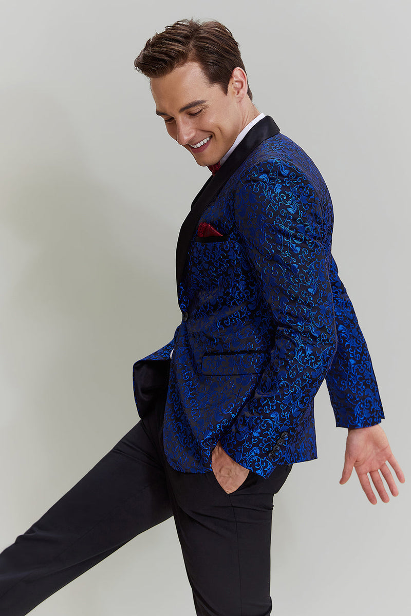 Load image into Gallery viewer, Royal Blue Shawl Lapel 2 Piece Slim fit Men's Suit