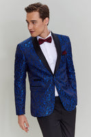 Load image into Gallery viewer, Royal Blue Shawl Lapel 2 Piece Slim fit Men's Suit