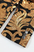 Load image into Gallery viewer, Men's Blazer Slim Fit Solid One Button Business Gold Suit Jacket